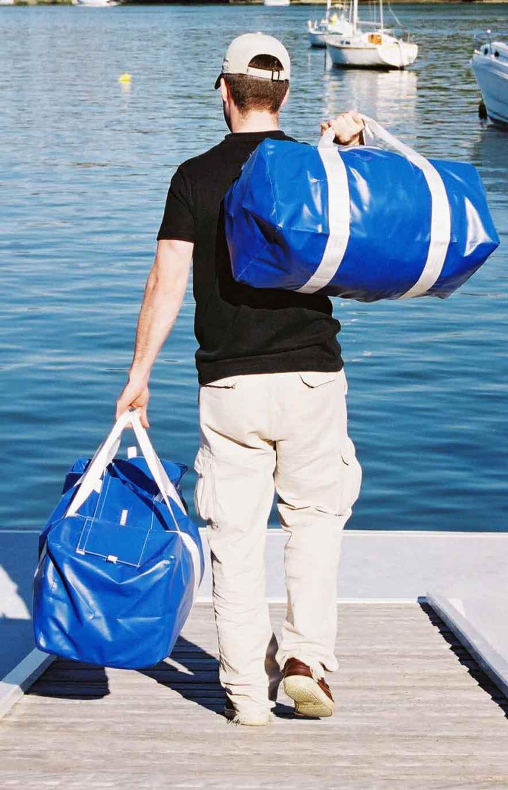Iconic Burke Marine waterproof gear bag © Fran Burke